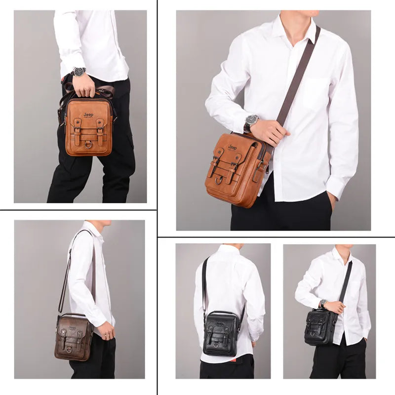 JEEP BULUO multi-fonction affaires sacs à main hommes nouveau homme sac à bandoulière grande capacité en cuir sac de messager bandoulière grande marque Camara Shopping JEEP BULUO multi-fonction affaires sacs à main hommes nouveau homme sac à bandoulière grande capacité en cuir sac de messager bandoulière grande marque
