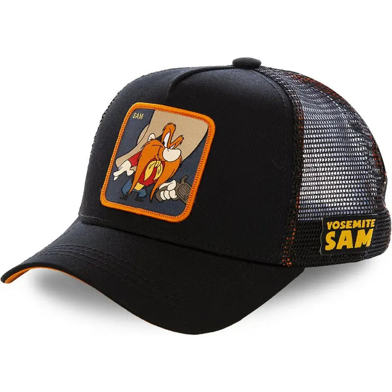 Casquette de baseball unisexe Anime Cartoon pour hommes, chapeau de camionneur, patch Piazza, haute qualité, offre spéciale Camara Shopping Casquette de baseball unisexe Anime Cartoon pour hommes, chapeau de camionneur, patch Piazza, haute qualité, offre spéciale
