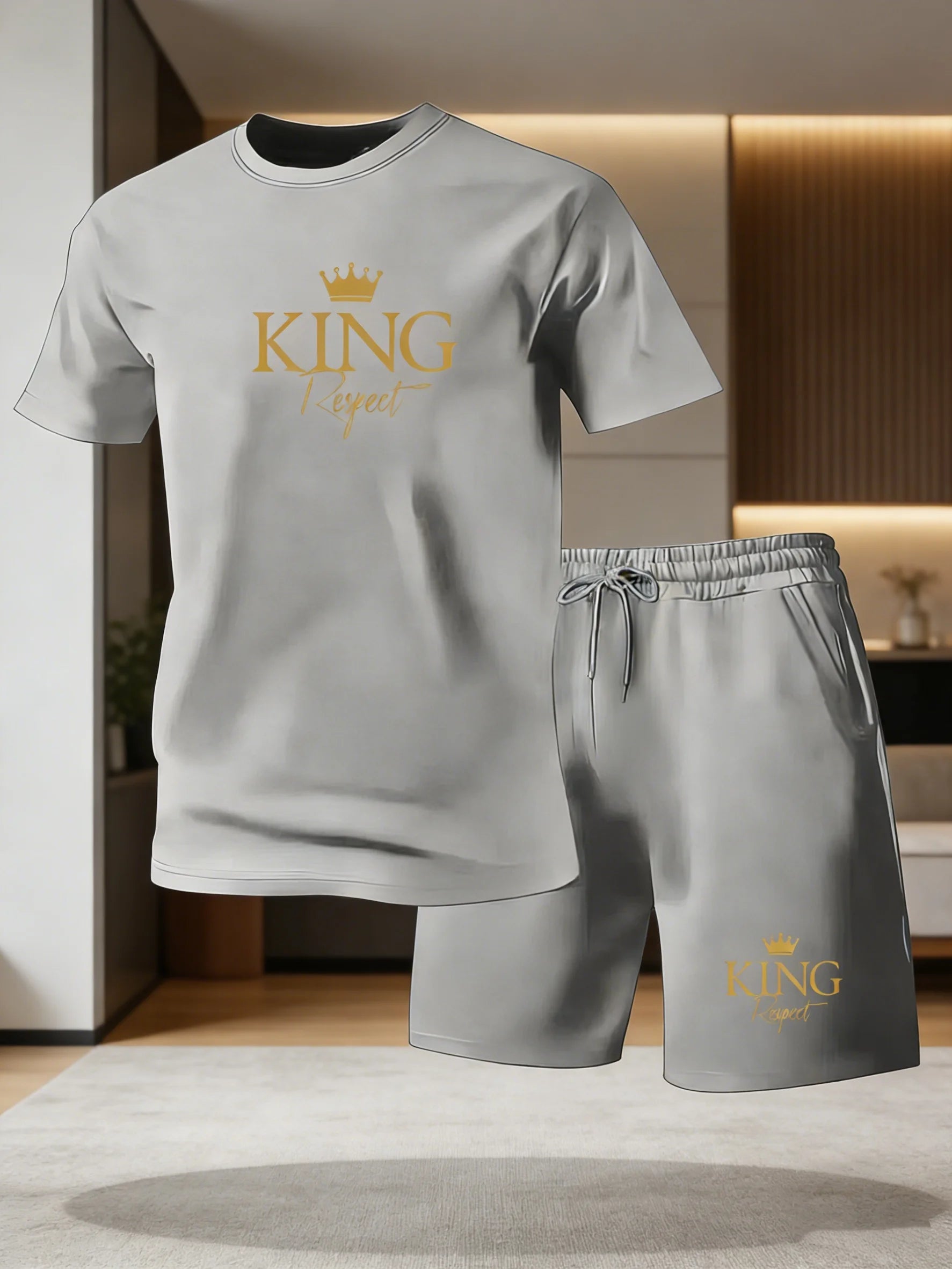 Ensemble de vêtements de sport décontractés pour hommes, été, col rond, manches courtes, t-shirt et short, ensemble 2 pièces, t-shirt à manches courtes et short pour hommes Camara Shopping Ensemble de vêtements de sport décontractés pour hommes, été, col rond, manches courtes, t-shirt et short, ensemble 2 pièces, t-shirt à manches courtes et short pour hommes