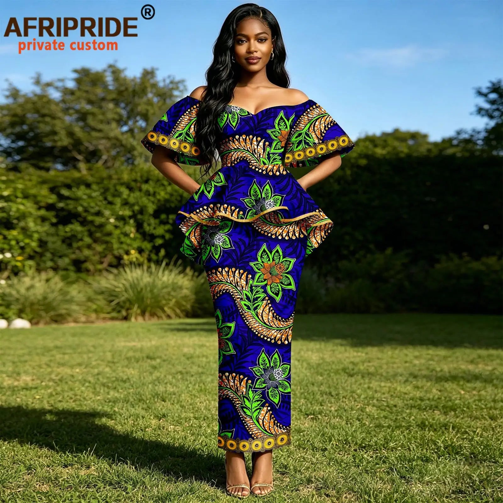 Vêtements africains pour femmes, chemisiers à épaules dénudées avec manches évasées brodées et jupes mi-longues, ensembles imprimés, tenues Ankara, 2626040 Camara Shopping Vêtements africains pour femmes, chemisiers à épaules dénudées avec manches évasées brodées et jupes mi-longues, ensembles imprimés, tenues Ankara, 2626040