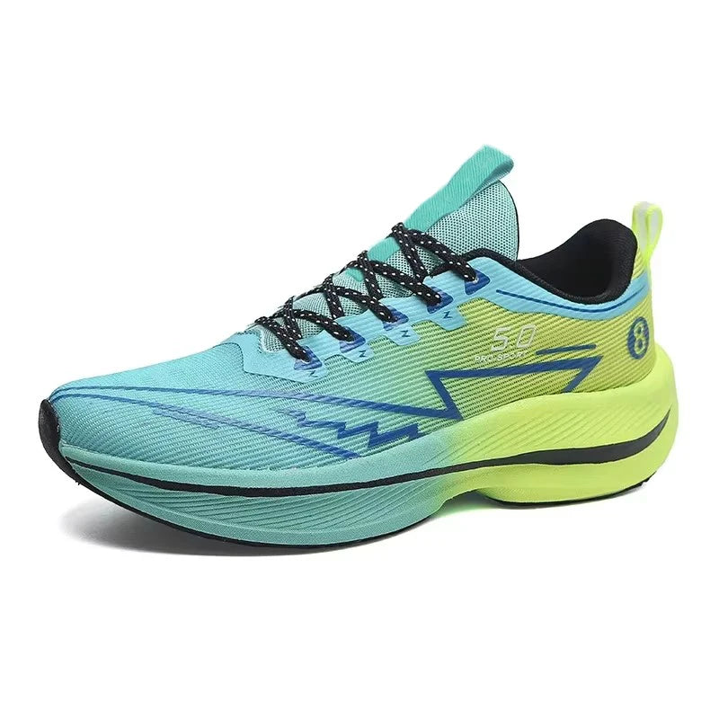 Chaussures de course à plaque de carbone pour hommes, baskets de sport à coussin souple, absorbant les chocs, unisexes, légères, antidérapantes, chaussures d'entraînement Camara Shopping Chaussures de course à plaque de carbone pour hommes, baskets de sport à coussin souple, absorbant les chocs, unisexes, légères, antidérapantes, chaussures d'entraînement