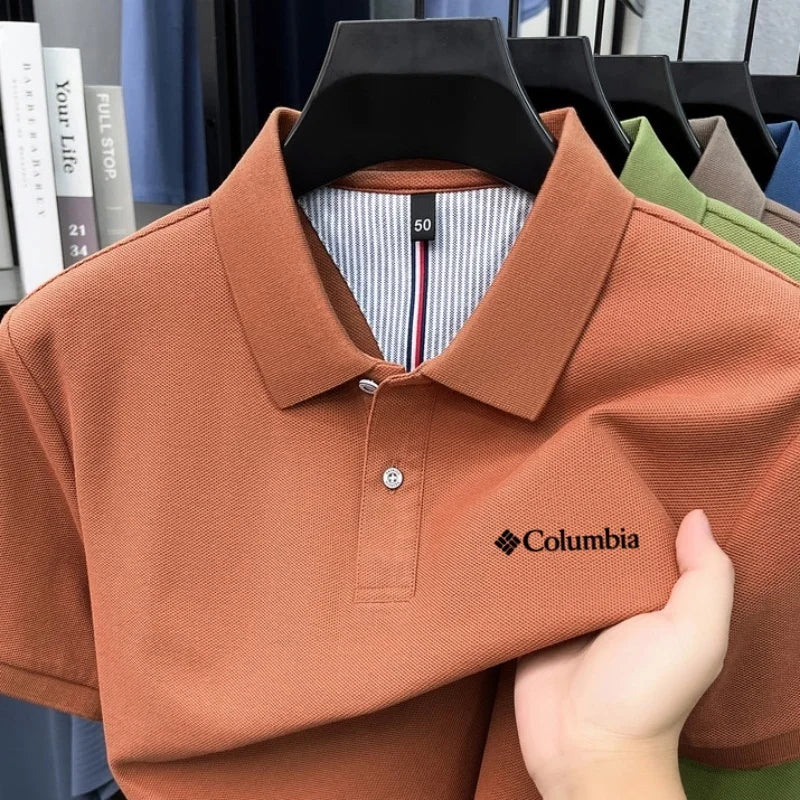 Polo homme 100 % coton pur, marque haut de gamme 2026, manches courtes, mode été, logo brodé, haut de golf, t-shirt décontracté Camara Shopping Polo homme 100 % coton pur, marque haut de gamme 2026, manches courtes, mode été, logo brodé, haut de golf, t-shirt décontracté