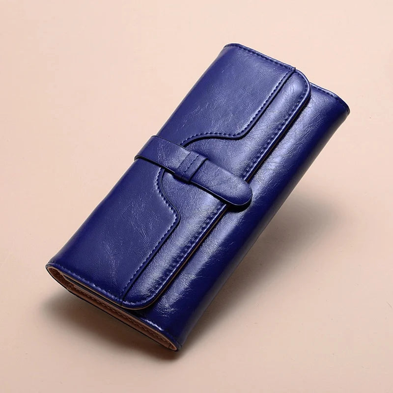 Portefeuille long en cuir PU pour femmes, multi-emplacements pour cartes, fermeture éclair, porte-monnaie, pochette portable pour femmes, pour tous les jours Camara Shopping Portefeuille long en cuir PU pour femmes, multi-emplacements pour cartes, fermeture éclair, porte-monnaie, pochette portable pour femmes, pour tous les jours