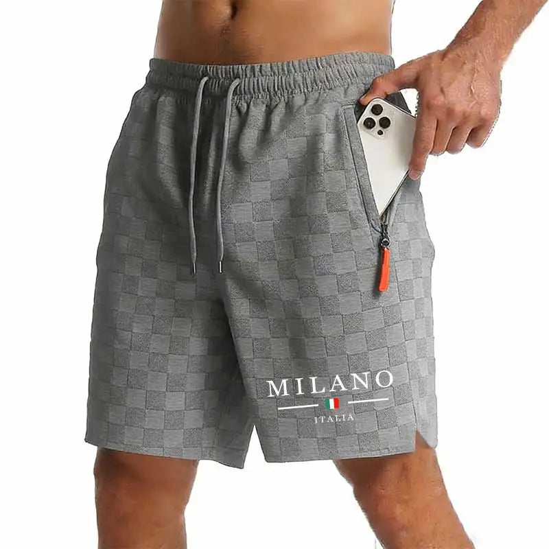 Nouveaux shorts de sport décontractés pour hommes avec poches zippées, shorts de plage pour hommes, shorts de basketball, pantalons imprimés, vêtements de sport pour hommes Camara Shopping Nouveaux shorts de sport décontractés pour hommes avec poches zippées, shorts de plage pour hommes, shorts de basketball, pantalons imprimés, vêtements de sport pour hommes
