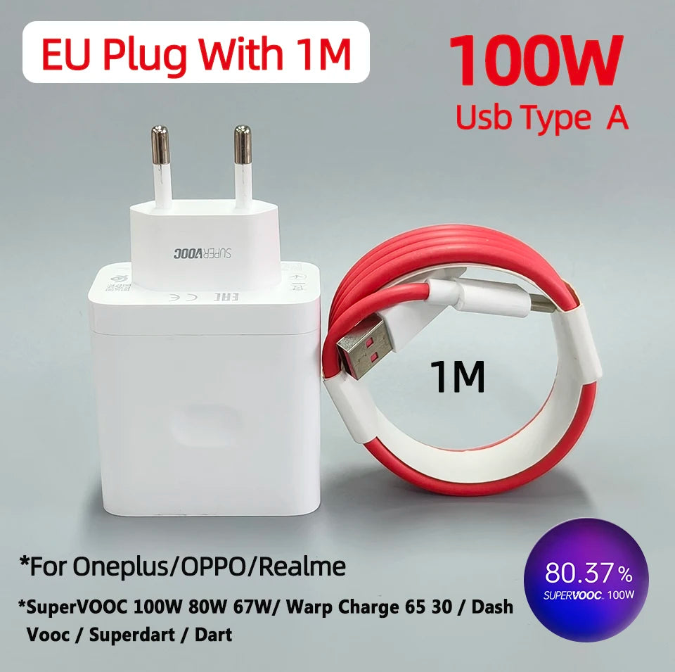 Adaptateur de chargeur USB Oneplus 100W SuperVOOC original, charge rapide 80W 65W, One Plus 13 13S 12 11 10 Nord 5 4 9 pour OPPO Realme Camara Shopping Adaptateur de chargeur USB Oneplus 100W SuperVOOC original, charge rapide 80W 65W, One Plus 13 13S 12 11 10 Nord 5 4 9 pour OPPO Realme