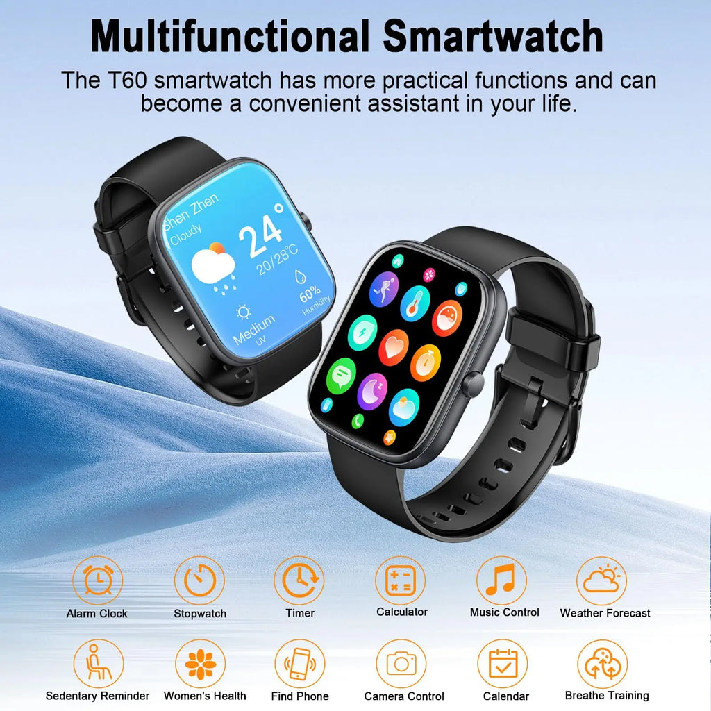 Montre connectée Jugeman de 1,91 pouces (réponse/foudre d'appel), moniteur d'activité physique étanche IP68, plus de 110 modes sportifs, moniteur de fréquence cardiaque et de sommeil. Camara Shopping Montre connectée Jugeman de 1,91 pouces (réponse/foudre d'appel), moniteur d'activité physique étanche IP68, plus de 110 modes sportifs, moniteur de fréquence cardiaque et de sommeil.