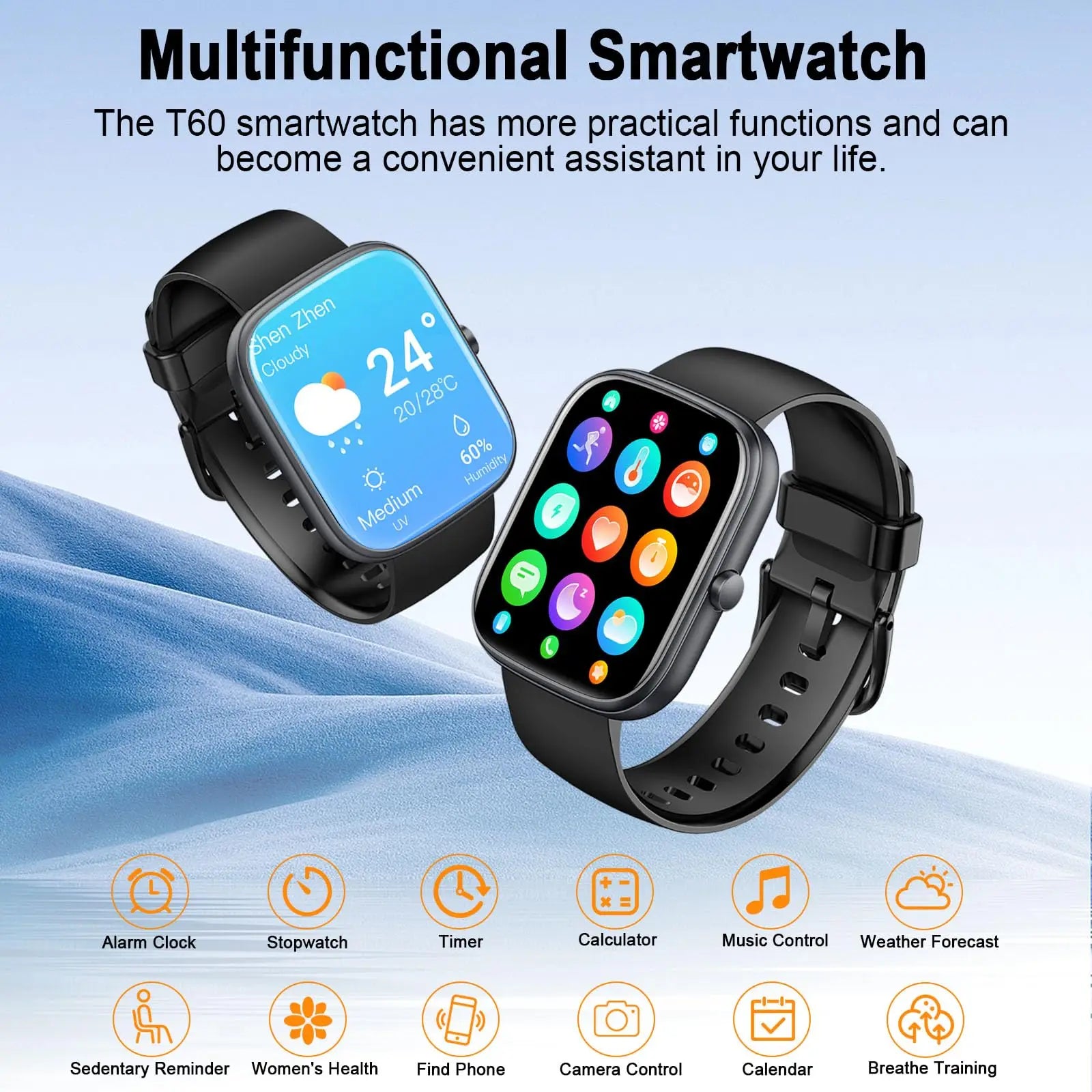 Montre connectée Jugeman de 1,91 pouces (réponse/foudre d'appel), moniteur d'activité physique étanche IP68, plus de 110 modes sportifs, moniteur de fréquence cardiaque et de sommeil. Camara Shopping Montre connectée Jugeman de 1,91 pouces (réponse/foudre d'appel), moniteur d'activité physique étanche IP68, plus de 110 modes sportifs, moniteur de fréquence cardiaque et de sommeil.