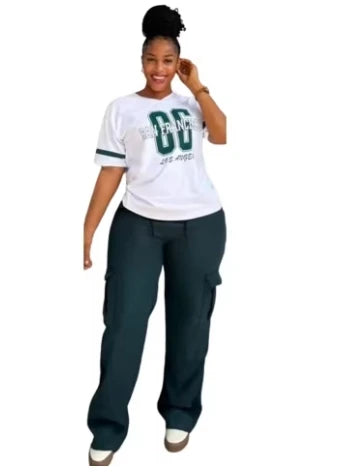Ensemble 2 pièces pour femmes, vêtements africains Dashiki, nouvelle mode d'été, haut à manches courtes et jean, costume de fête pour dames, ensembles assortis Camara Shopping Ensemble 2 pièces pour femmes, vêtements africains Dashiki, nouvelle mode d'été, haut à manches courtes et jean, costume de fête pour dames, ensembles assortis