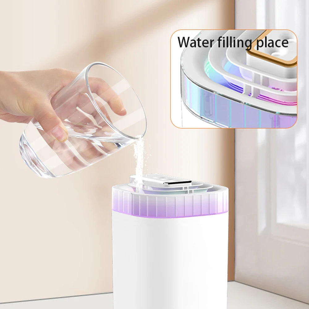 Humidificateur d'air ultrasonique 3L, humidificateur à brume fraîche avec veilleuse et trois buses, humidificateur aromatique USB silencieux pour la maison Camara Shopping Humidificateur d'air ultrasonique 3L, humidificateur à brume fraîche avec veilleuse et trois buses, humidificateur aromatique USB silencieux pour la maison