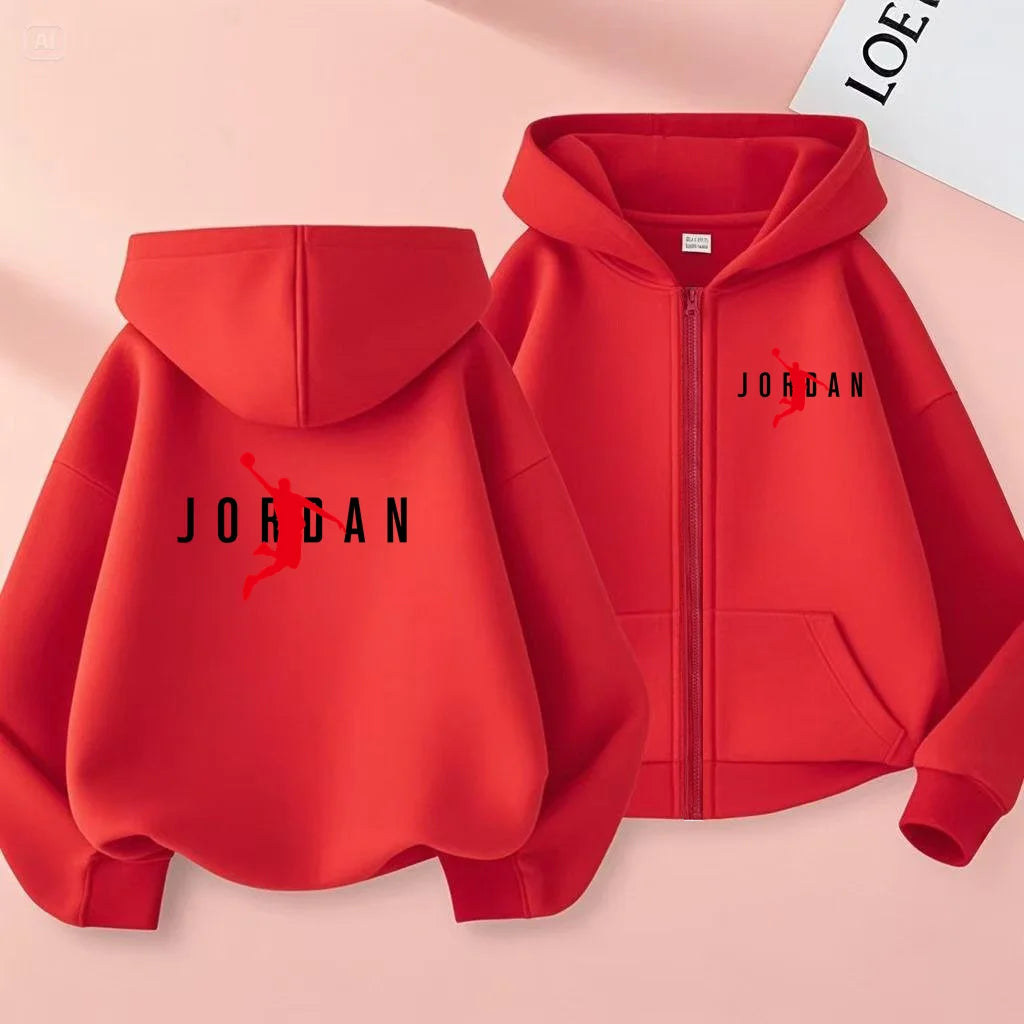 Vêtements de sport pour enfants, vestes de sport amples, garçons et filles âgés de 3 à 12 ans, vêtements de sport et sweats à capuche à fermeture éclair pour adolescents