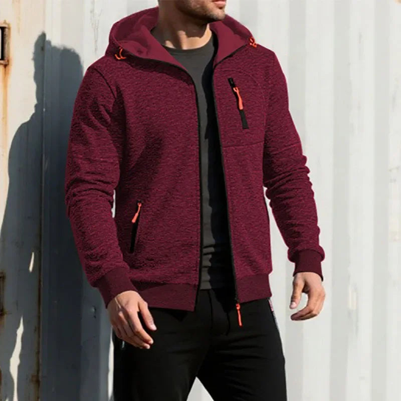 Veste décontractée à capuche et fermeture éclair pour homme, sweat-shirt à la mode, couleur unie, Slim Fit, vêtements de sport, survêtement, Streetwear, automne Camara Shopping Veste décontractée à capuche et fermeture éclair pour homme, sweat-shirt à la mode, couleur unie, Slim Fit, vêtements de sport, survêtement, Streetwear, automne