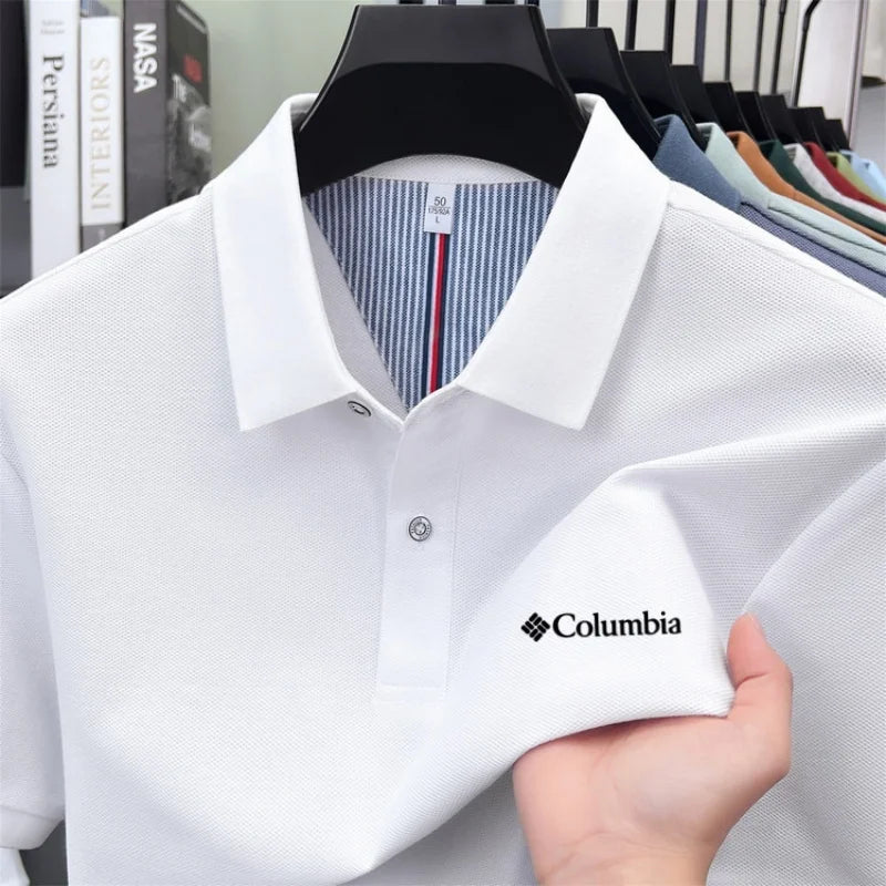 Polo homme 100 % coton pur, marque haut de gamme 2026, manches courtes, mode été, logo brodé, haut de golf, t-shirt décontracté Camara Shopping Polo homme 100 % coton pur, marque haut de gamme 2026, manches courtes, mode été, logo brodé, haut de golf, t-shirt décontracté