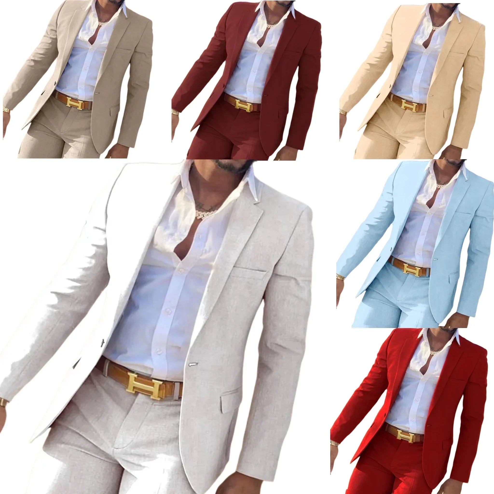 Costume formel Slim Fit pour hommes, ensemble 3 pièces avec revers cranté, gilet et pantalon pour mariage, affaires, costumes de smoking de plage d'été pour hommes Camara Shopping Costume formel Slim Fit pour hommes, ensemble 3 pièces avec revers cranté, gilet et pantalon pour mariage, affaires, costumes de smoking de plage d'été pour hommes