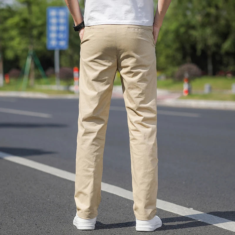 Printemps et été hommes stretch confort pantalons décontractés mode coréenne pantalon affaires droite ample ventiler marque pantalon Camara Shopping Printemps et été hommes stretch confort pantalons décontractés mode coréenne pantalon affaires droite ample ventiler marque pantalon