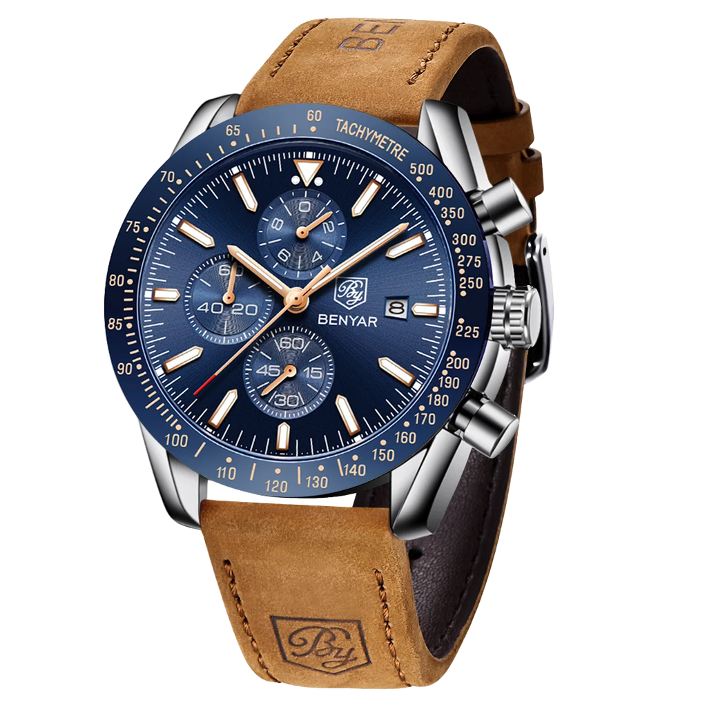 BENYAR Montre sport chronographe analogique homme acier inoxydable quartz précision lumineux date étanche multifonction bracelet chronomètre cadeau business Camara Shopping BENYAR Montre sport chronographe analogique homme acier inoxydable quartz précision lumineux date étanche multifonction bracelet chronomètre cadeau business