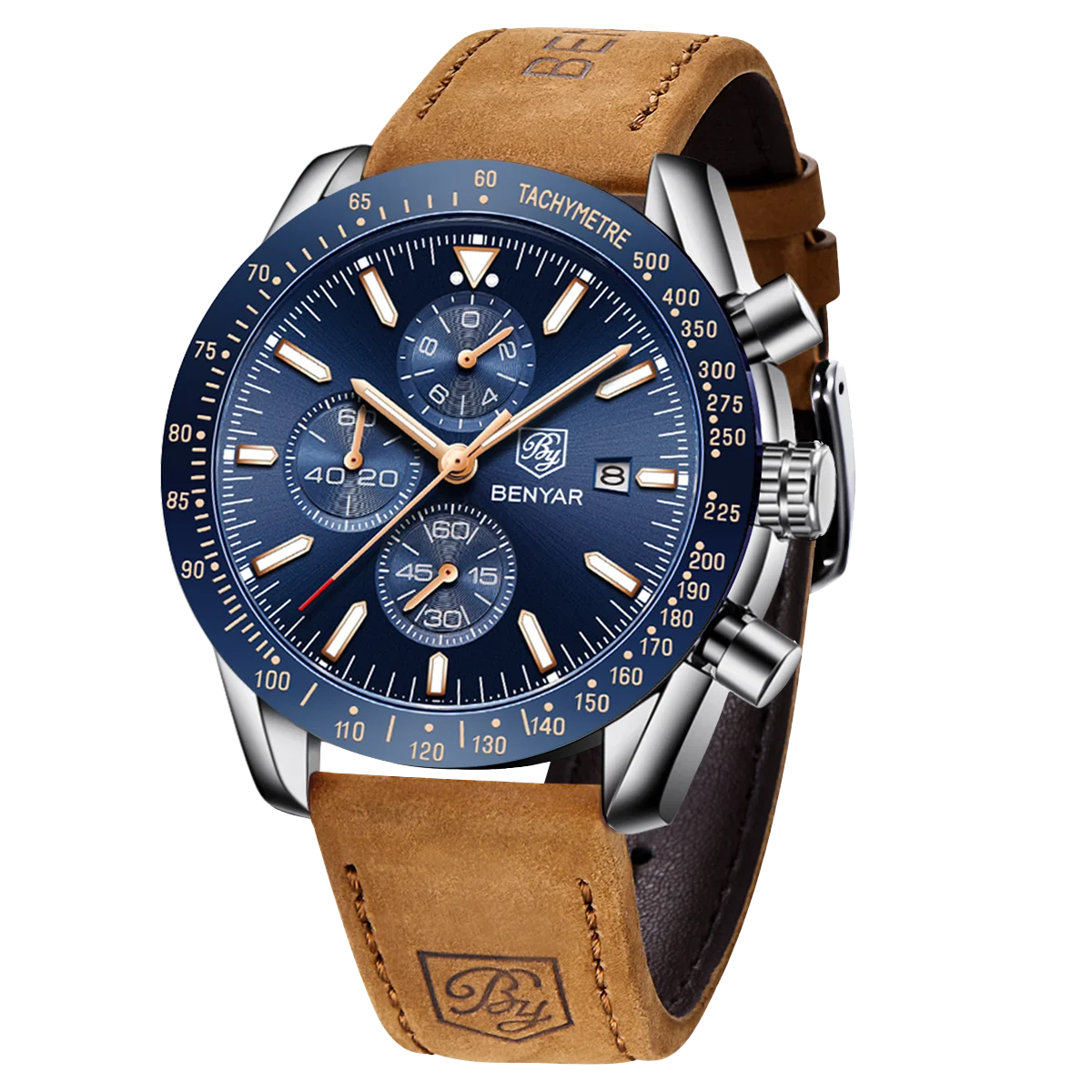 BENYAR Montre sport chronographe analogique homme acier inoxydable quartz précision lumineux date étanche multifonction bracelet chronomètre cadeau business Camara Shopping BENYAR Montre sport chronographe analogique homme acier inoxydable quartz précision lumineux date étanche multifonction bracelet chronomètre cadeau business