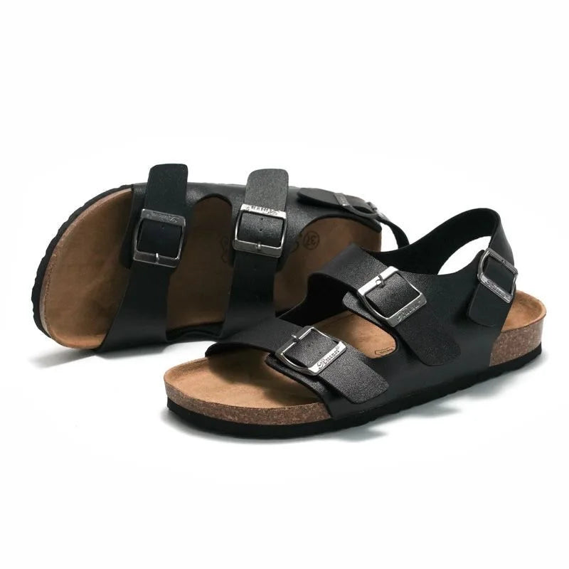 Mode homme décontracté liège sandale respirant confort été tongs Couple pantoufles plage Muller extérieur anti-dérapant chaussures jeunesse Camara Shopping Mode homme décontracté liège sandale respirant confort été tongs Couple pantoufles plage Muller extérieur anti-dérapant chaussures jeunesse