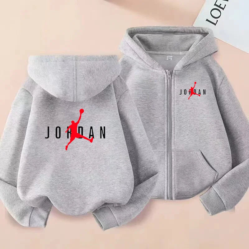 Vêtements de sport pour enfants, vestes de sport amples, garçons et filles âgés de 3 à 12 ans, vêtements de sport et sweats à capuche à fermeture éclair pour adolescents
