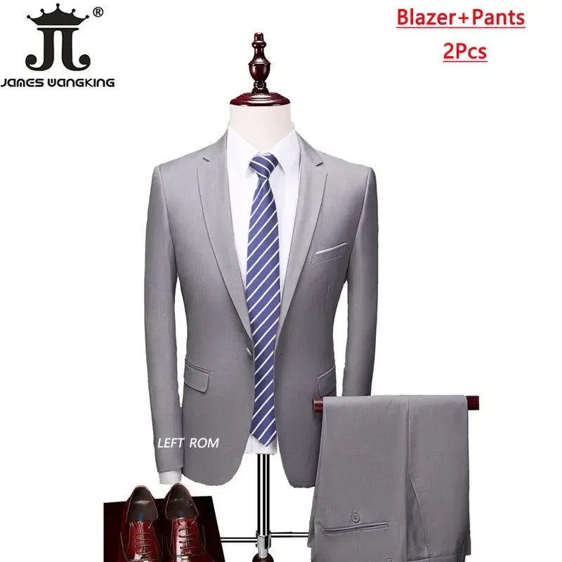 Costume homme formel pour le bureau, mariage, fête, couleur unie, tailles M-6XL, 15 couleurs (veste + gilet + pantalon) Camara Shopping Costume homme formel pour le bureau, mariage, fête, couleur unie, tailles M-6XL, 15 couleurs (veste + gilet + pantalon)