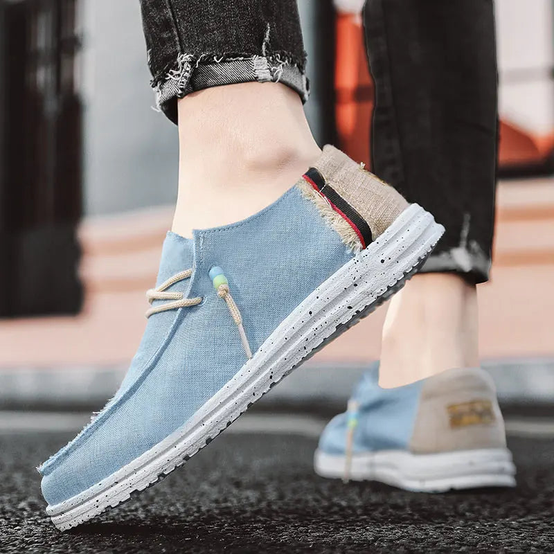 Printemps été bleu hommes chaussures bateau décontractées léger sans lacet chaussures de conduite hommes coupe basse respirant toile hommes chaussures mocassins Camara Shopping Printemps été bleu hommes chaussures bateau décontractées léger sans lacet chaussures de conduite hommes coupe basse respirant toile hommes chaussures mocassins