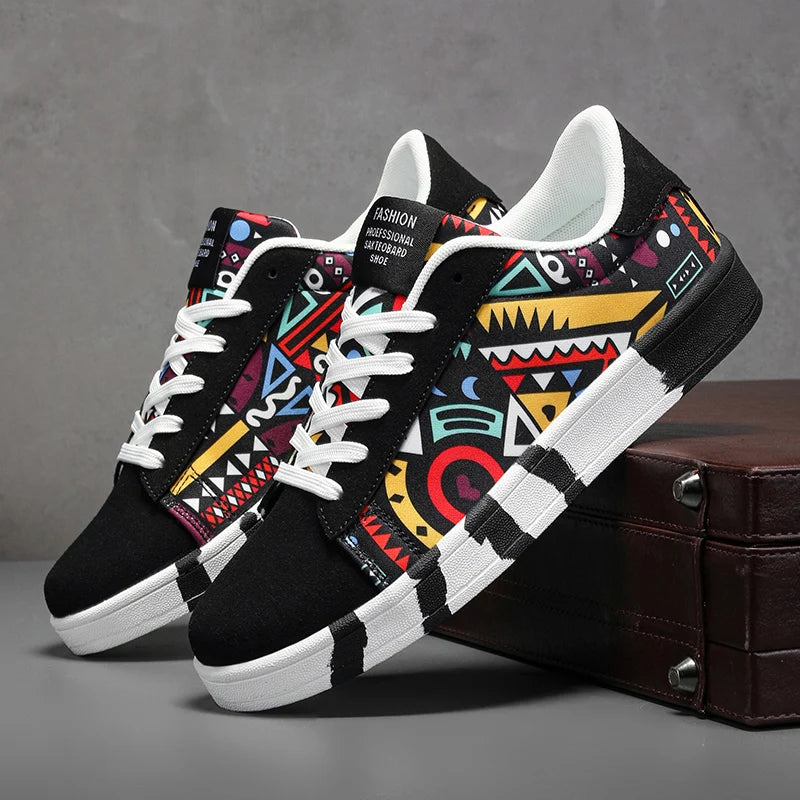 Nouvelles Chaussures de Skateboard Tendance pour Hommes – Baskets Décontractées Antidérapantes en Toile à Motifs pour la Marche en Extérieur – Zapatos Sportifs pour Homme Camara Shopping Nouvelles Chaussures de Skateboard Tendance pour Hommes – Baskets Décontractées Antidérapantes en Toile à Motifs pour la Marche en Extérieur – Zapatos Sportifs pour Homme