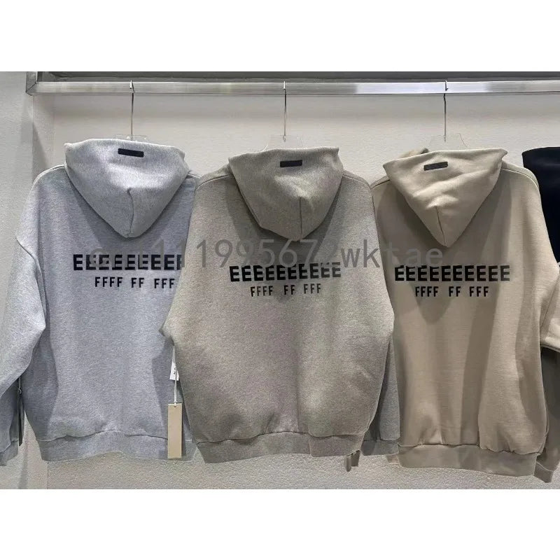 Ensemble de jogging classique pour homme, sweats à capuche oversize, design de luxe, lettres 3D en silicone sur le devant et le dos, ensemble de vêtements de couple style streetwear Camara Shopping Ensemble de jogging classique pour homme, sweats à capuche oversize, design de luxe, lettres 3D en silicone sur le devant et le dos, ensemble de vêtements de couple style streetwear
