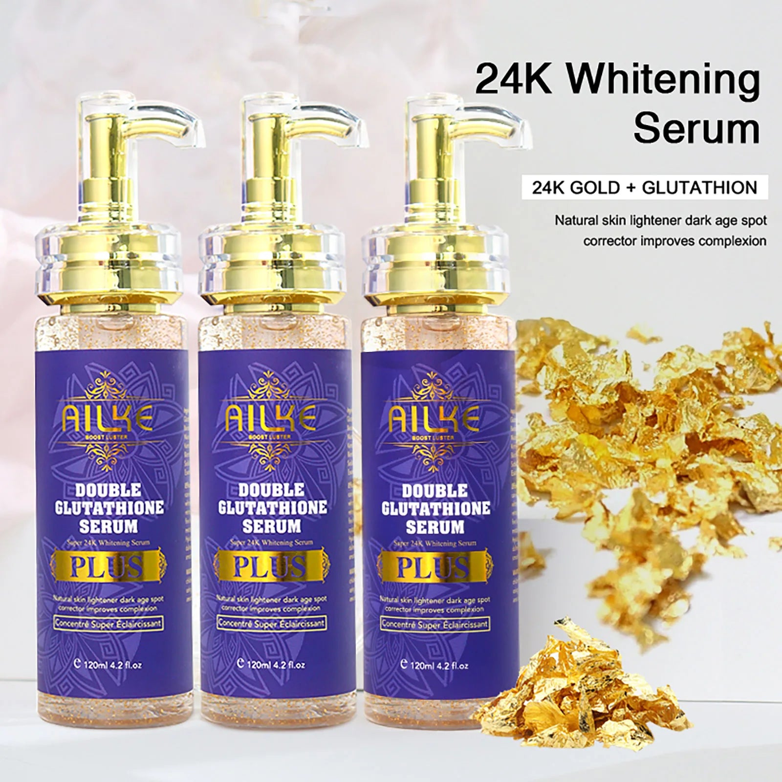 AILKE Glutathion PLUS Ensemble de soins pour la peau, lotion éclaircissante avancée, hydrate, adoucit la peau, portée de brillance pour hommes et femmes Camara Shopping AILKE Glutathion PLUS Ensemble de soins pour la peau, lotion éclaircissante avancée, hydrate, adoucit la peau, portée de brillance pour hommes et femmes