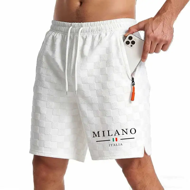 Nouveaux shorts de sport décontractés pour hommes avec poches zippées, shorts de plage pour hommes, shorts de basketball, pantalons imprimés, vêtements de sport pour hommes Camara Shopping Nouveaux shorts de sport décontractés pour hommes avec poches zippées, shorts de plage pour hommes, shorts de basketball, pantalons imprimés, vêtements de sport pour hommes