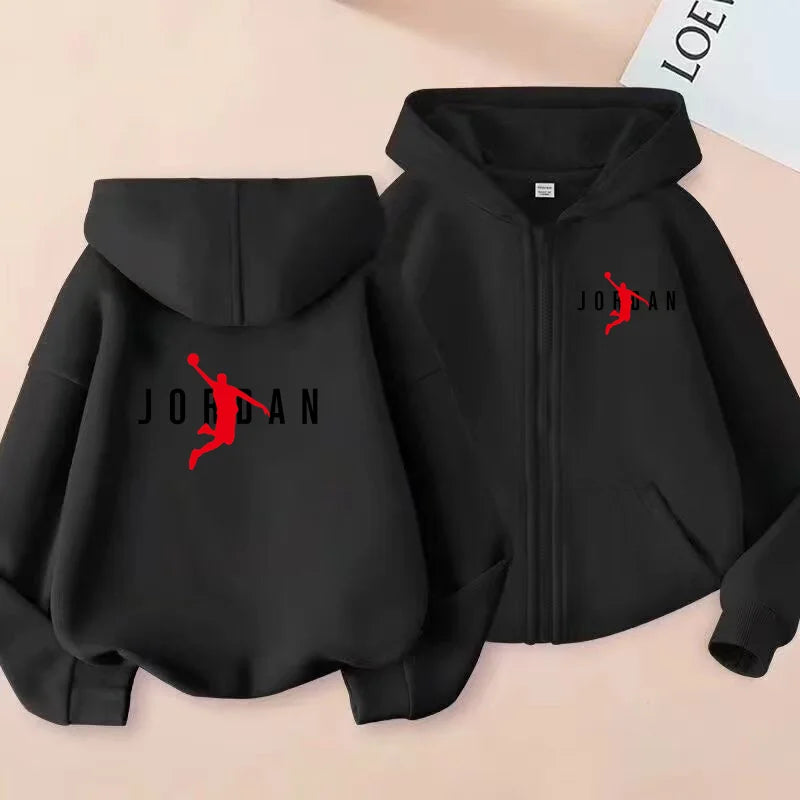 Vêtements de sport pour enfants, vestes de sport amples, garçons et filles âgés de 3 à 12 ans, vêtements de sport et sweats à capuche à fermeture éclair pour adolescents