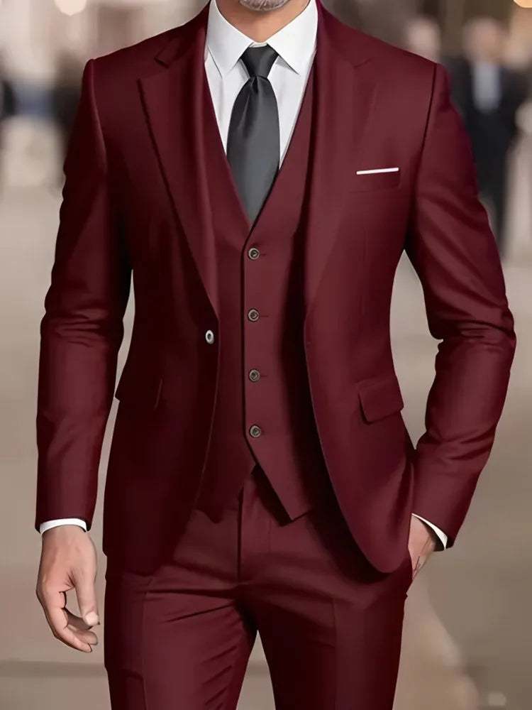 Nouveau Costume Beige hommes d'affaires Tuxedos formel 3/2/1 pièces robe simple boutonnage marié marié bal de mariage fête Camara Shopping Nouveau Costume Beige hommes d'affaires Tuxedos formel 3/2/1 pièces robe simple boutonnage marié marié bal de mariage fête