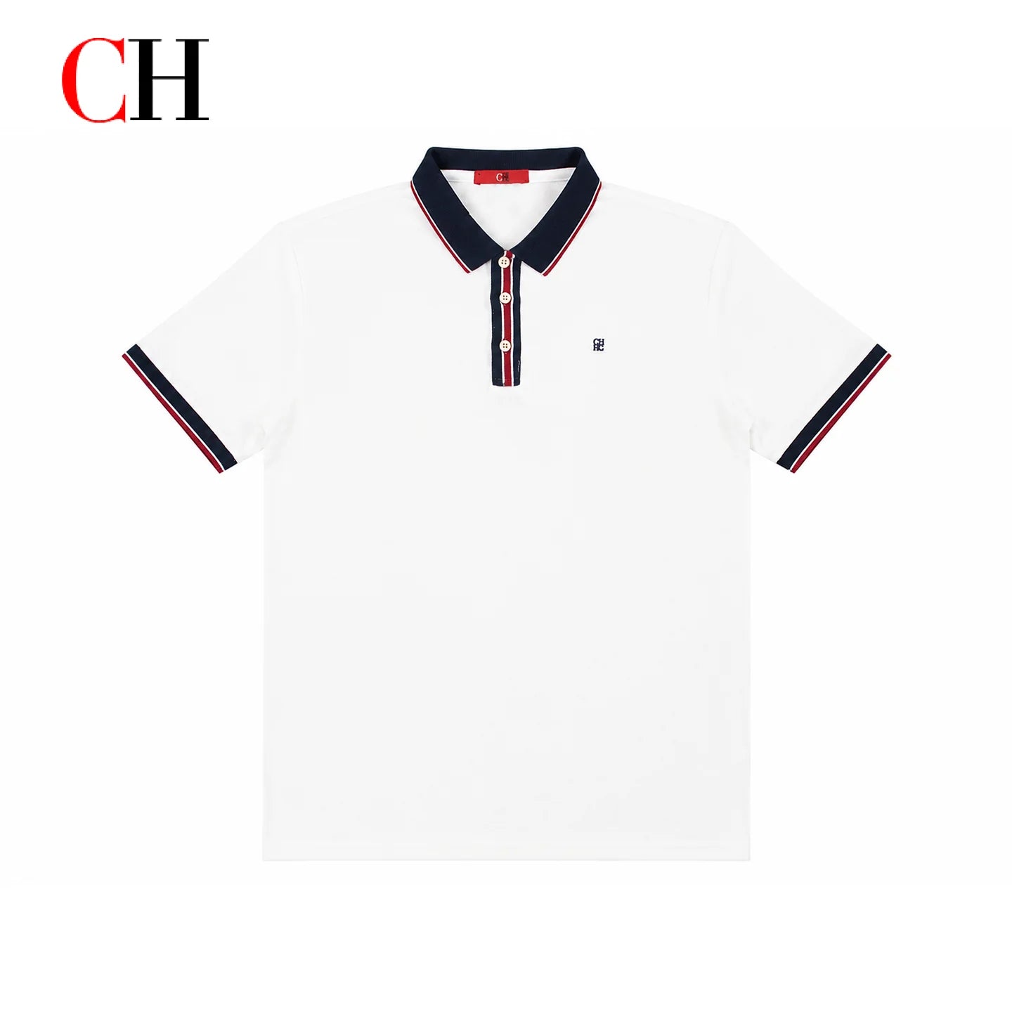 Polo à manches courtes pour homme CH, à rayures multiples, avec broderie rouge discrète sur la poitrine gauche, style Old Money, luxe discret, idéal pour les vacances en bord de mer Camara Shopping Polo à manches courtes pour homme CH, à rayures multiples, avec broderie rouge discrète sur la poitrine gauche, style Old Money, luxe discret, idéal pour les vacances en bord de mer