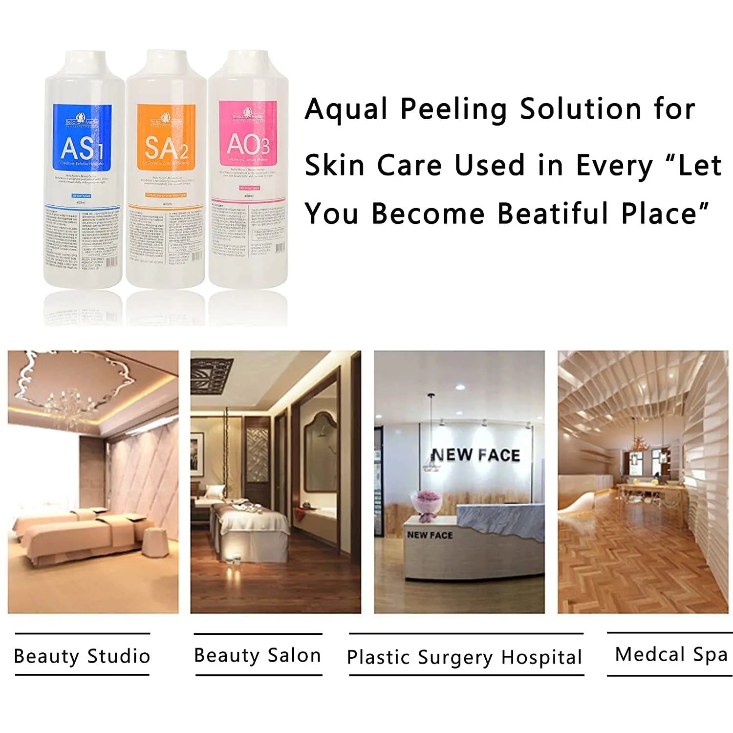 Sérum liquide Hydra pour le visage, Solution pour Peeling aquatique AS1 SA2 AO3, pour Machine de beauté, soins de la peau, nettoyage en profondeur, 1200ML, 3 pièces/lot Camara Shopping Sérum liquide Hydra pour le visage, Solution pour Peeling aquatique AS1 SA2 AO3, pour Machine de beauté, soins de la peau, nettoyage en profondeur, 1200ML, 3 pièces/lot