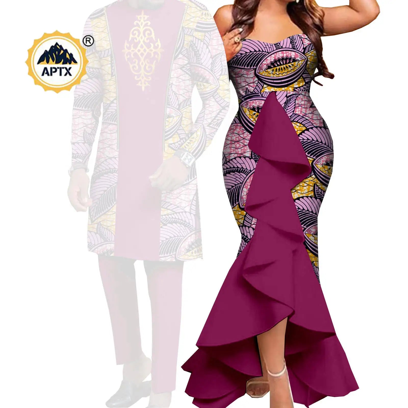 Dashiki – robes sirène pour femmes africaines, tenues assorties pour hommes, ensembles de pantalons Bazin Riche, vêtements de Couple africains pour mariage Y22C080 Camara Shopping Dashiki – robes sirène pour femmes africaines, tenues assorties pour hommes, ensembles de pantalons Bazin Riche, vêtements de Couple africains pour mariage Y22C080