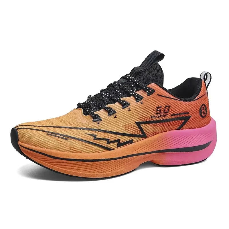 Chaussures de course à plaque de carbone pour hommes, baskets de sport à coussin souple, absorbant les chocs, unisexes, légères, antidérapantes, chaussures d'entraînement Camara Shopping Chaussures de course à plaque de carbone pour hommes, baskets de sport à coussin souple, absorbant les chocs, unisexes, légères, antidérapantes, chaussures d'entraînement