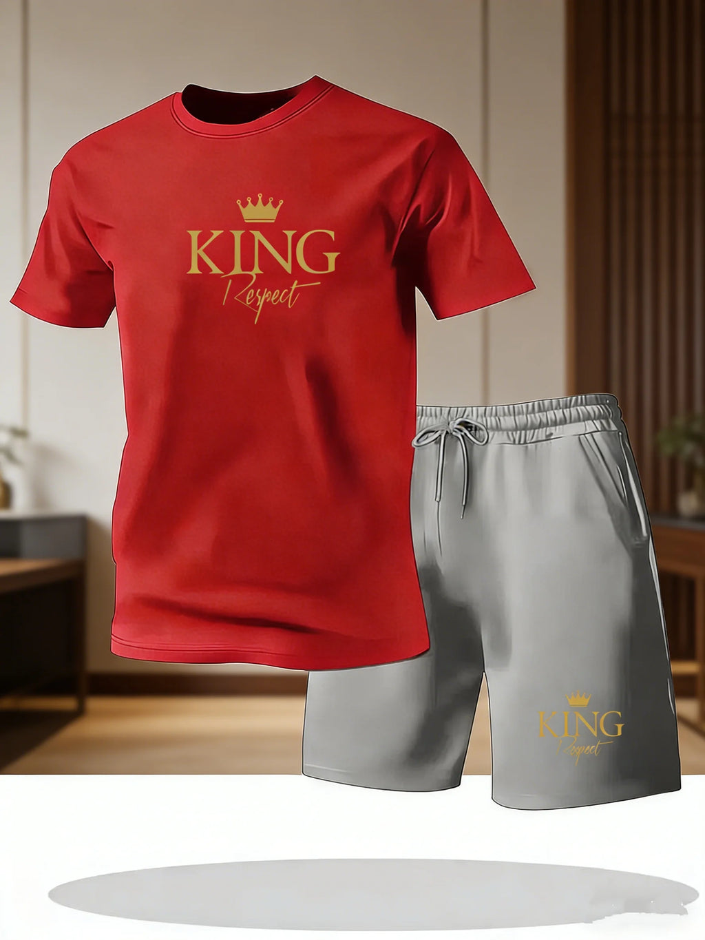 Ensemble de vêtements de sport décontractés pour hommes, été, col rond, manches courtes, t-shirt et short, ensemble 2 pièces, t-shirt à manches courtes et short pour hommes Camara Shopping Ensemble de vêtements de sport décontractés pour hommes, été, col rond, manches courtes, t-shirt et short, ensemble 2 pièces, t-shirt à manches courtes et short pour hommes