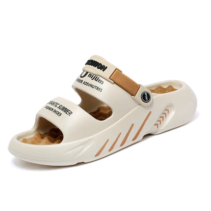 Massage Men Slippers Summer Breathable EVA Slippers Dual Purpose Sandals For Men Lightweigh Sumer Shoes For Men Plus Size 39-48 Camara Shopping Massage Men Slippers Summer Breathable EVA Slippers Dual Purpose Sandals For Men Lightweigh Sumer Shoes For Men Plus Size 39-48