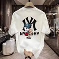 Nouveau t-shirt d'été décontracté pour homme en coton imprimé, élégant et tendance, avec une bonne respirabilité Camara Shopping Nouveau t-shirt d'été décontracté pour homme en coton imprimé, élégant et tendance, avec une bonne respirabilité
