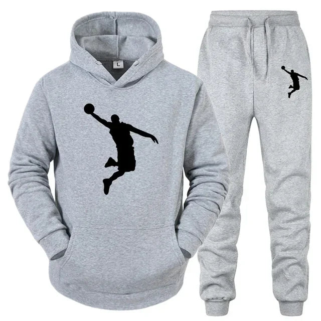 Ensemble de sweat-shirts à capuche imprimés de haute qualité pour jeunes, pour le sport et le jogging, vêtements de sport tendance pour hommes pour les trajets quotidiens décontractés.