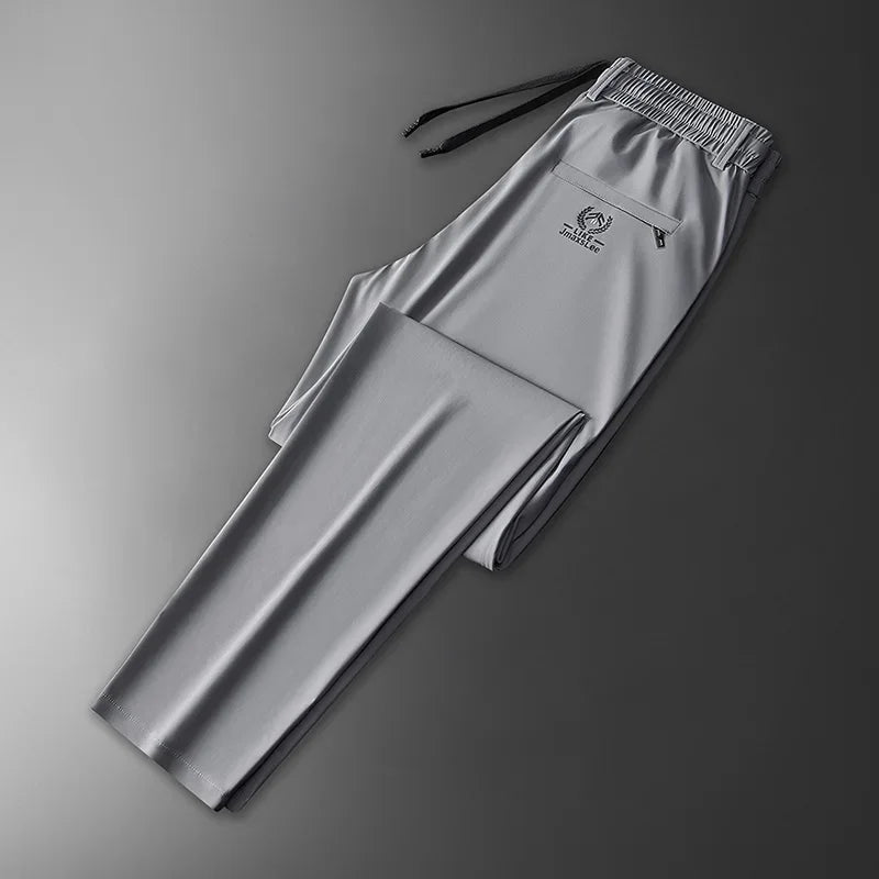 InjFabric Soft Ice pour hommes, pantalons décontractés fins, style coréen, mode, droit, haute commande, fjMale, marque de luxe, été, 2024 Camara Shopping InjFabric Soft Ice pour hommes, pantalons décontractés fins, style coréen, mode, droit, haute commande, fjMale, marque de luxe, été, 2024