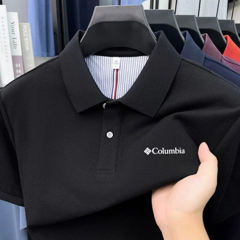 Polo homme 100 % coton pur, marque haut de gamme 2026, manches courtes, mode été, logo brodé, haut de golf, t-shirt décontracté Camara Shopping Polo homme 100 % coton pur, marque haut de gamme 2026, manches courtes, mode été, logo brodé, haut de golf, t-shirt décontracté