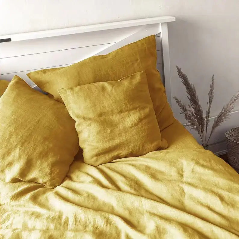 Taie d'oreiller en lin naturel français, 2 pièces, enveloppe douce et confortable, décoration de maison, couverture d'oreiller de chambre à coucher, toutes saisons Camara Shopping Taie d'oreiller en lin naturel français, 2 pièces, enveloppe douce et confortable, décoration de maison, couverture d'oreiller de chambre à coucher, toutes saisons