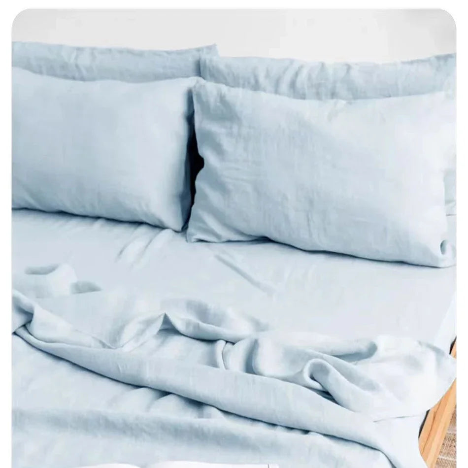Taie d'oreiller en lin naturel français, 2 pièces, enveloppe douce et confortable, décoration de maison, couverture d'oreiller de chambre à coucher, toutes saisons Camara Shopping Taie d'oreiller en lin naturel français, 2 pièces, enveloppe douce et confortable, décoration de maison, couverture d'oreiller de chambre à coucher, toutes saisons