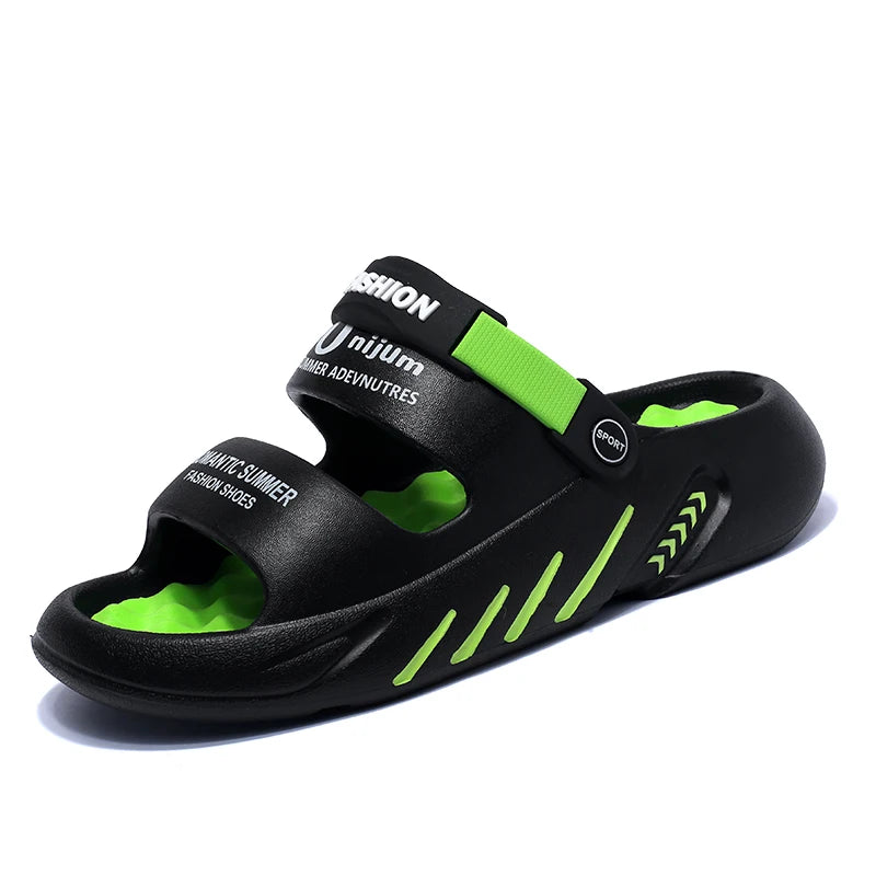 Massage Men Slippers Summer Breathable EVA Slippers Dual Purpose Sandals For Men Lightweigh Sumer Shoes For Men Plus Size 39-48 Camara Shopping Massage Men Slippers Summer Breathable EVA Slippers Dual Purpose Sandals For Men Lightweigh Sumer Shoes For Men Plus Size 39-48