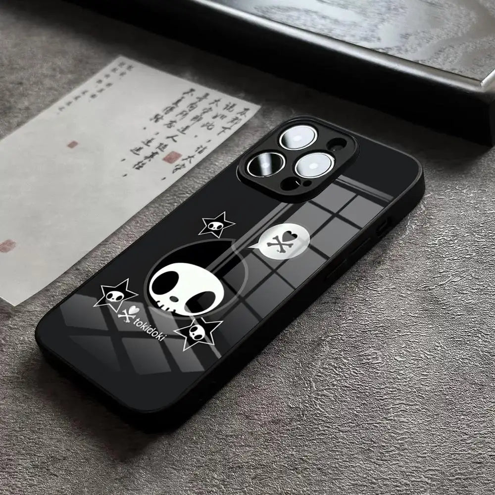 Coque de téléphone Tokidokis du Japon pour iPhone 15 Pro Max 14 Plus 17 Pro Max 12 11 13 X XR XS 16 Plus Air SE, coque en verre