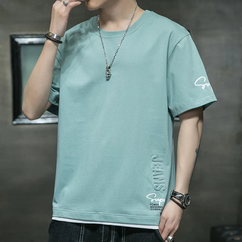T-shirt en coton pour homme, noir, taille 4XL, t-shirts pour homme, vêtements décontractés d'été, imprimé lettres tendance, t-shirts pour homme, vêtements masculins Camara Shopping T-shirt en coton pour homme, noir, taille 4XL, t-shirts pour homme, vêtements décontractés d'été, imprimé lettres tendance, t-shirts pour homme, vêtements masculins
