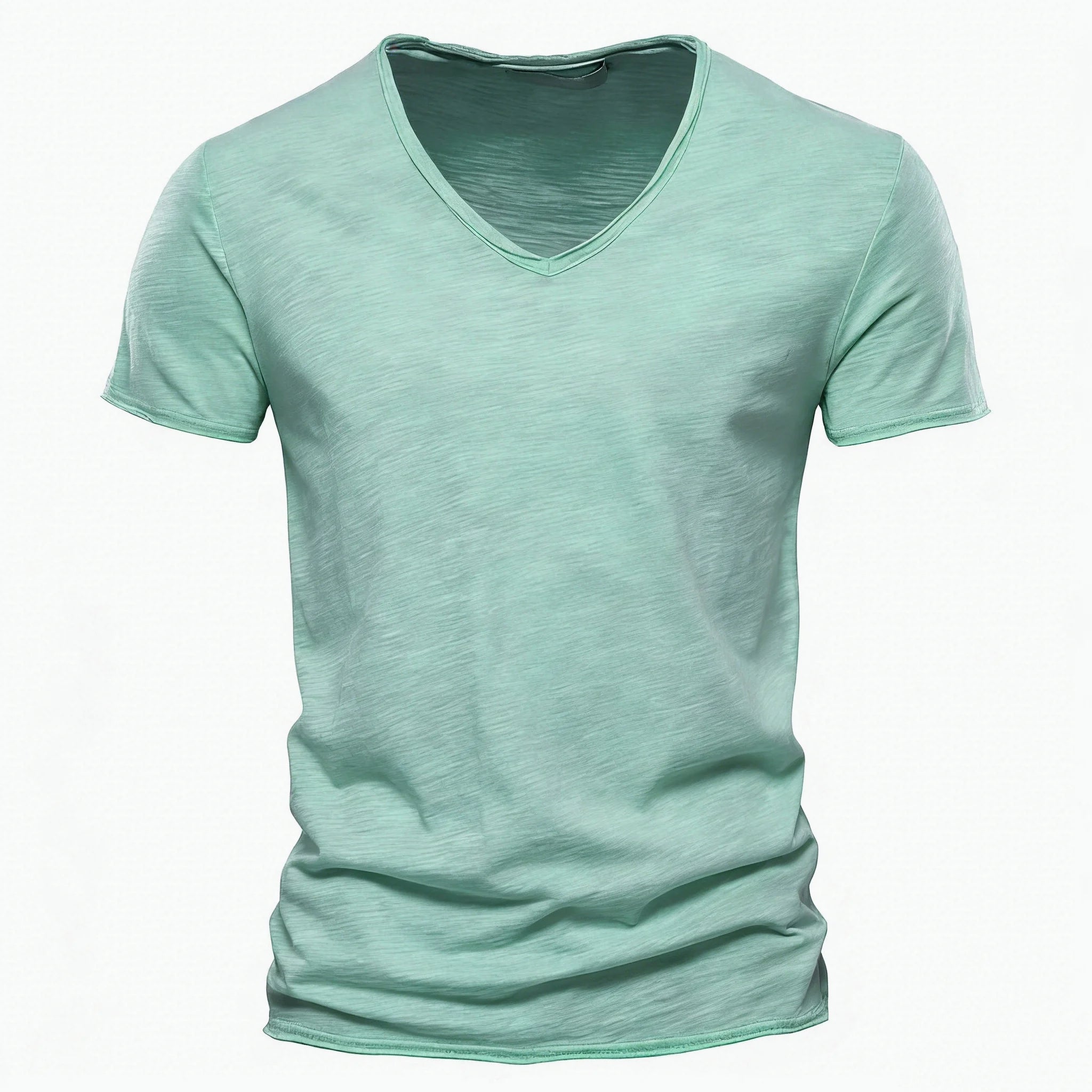 Qualité de la marque100% coton t shirt homme de marque Col en V mode homme Coupe ajustée Soild T-shirts  Hommes Hauts  manche courte t shirt homme Camara Shopping Qualité de la marque100% coton t shirt homme de marque Col en V mode homme Coupe ajustée Soild T-shirts  Hommes Hauts  manche courte t shirt homme
