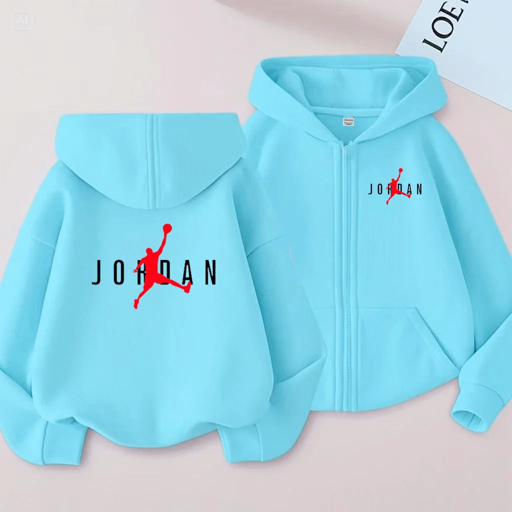 Vêtements de sport pour enfants, vestes de sport amples, garçons et filles âgés de 3 à 12 ans, vêtements de sport et sweats à capuche à fermeture éclair pour adolescents