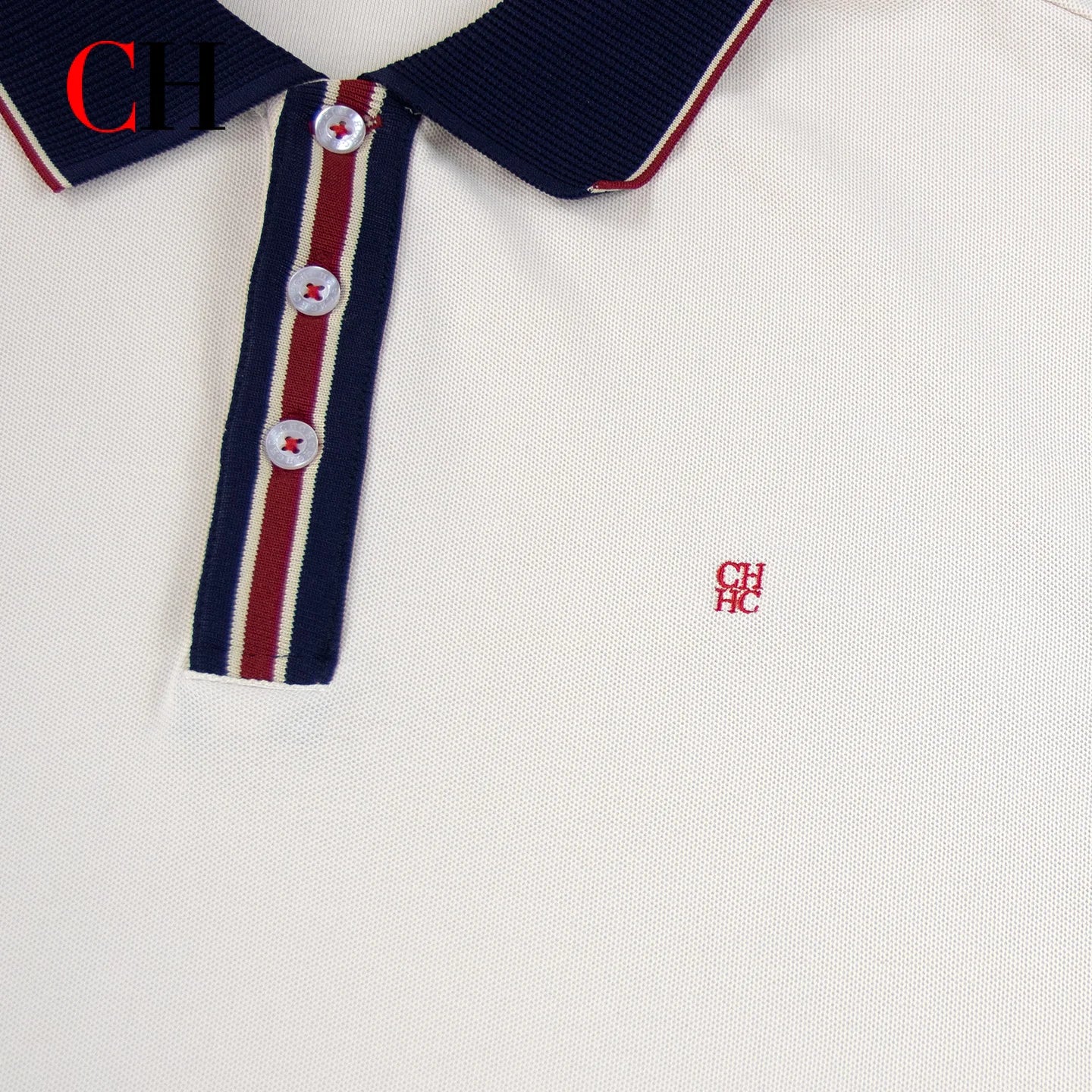 Polo à manches courtes pour homme CH, à rayures multiples, avec broderie rouge discrète sur la poitrine gauche, style Old Money, luxe discret, idéal pour les vacances en bord de mer Camara Shopping Polo à manches courtes pour homme CH, à rayures multiples, avec broderie rouge discrète sur la poitrine gauche, style Old Money, luxe discret, idéal pour les vacances en bord de mer