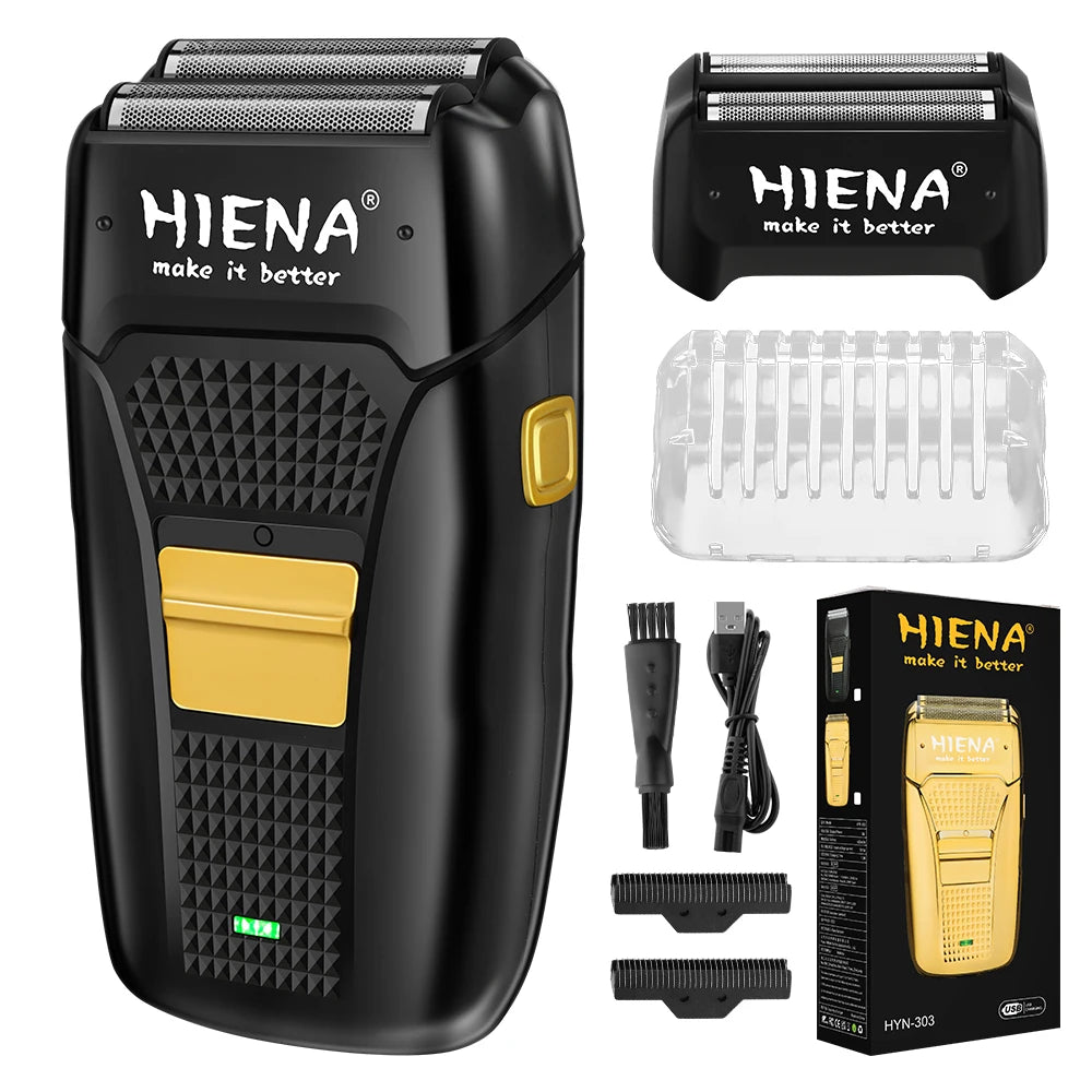 Tondeuse à cheveux électrique professionnelle Hiena Finish Machine, tondeuse à barbe rechargeable, rasoir pour homme, kit de coupe-cheveux Camara Shopping Tondeuse à cheveux électrique professionnelle Hiena Finish Machine, tondeuse à barbe rechargeable, rasoir pour homme, kit de coupe-cheveux