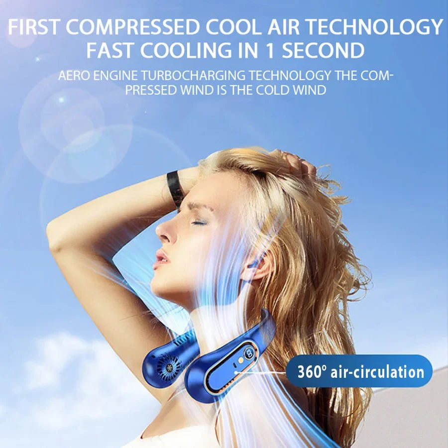 Ventilateur de cou Portable, climatiseur Portable sans lame, refroidisseur d'air, 5 vitesses et écran d'affichage LED, meilleures ventes, nouvelle collection 2025 Camara Shopping Ventilateur de cou Portable, climatiseur Portable sans lame, refroidisseur d'air, 5 vitesses et écran d'affichage LED, meilleures ventes, nouvelle collection 2025